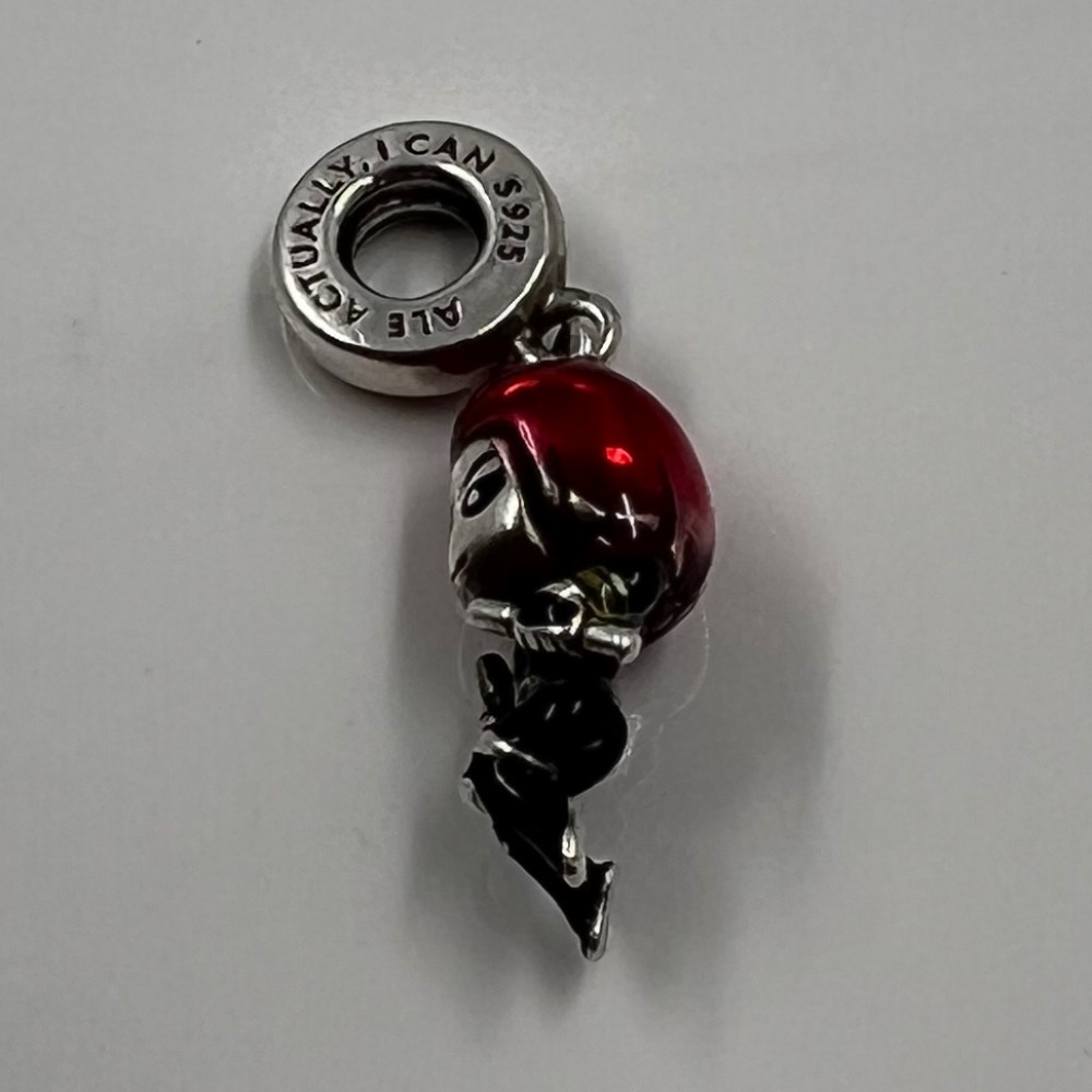 Pre-owned PANDORA AVENGERS MARVEL BLACK WIDOW DANGLE CHARM 790785C01 ...